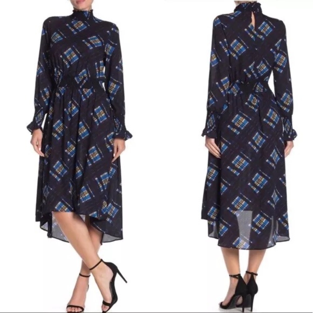 Nanette Lenore Marina Print Long Sleeve Dress